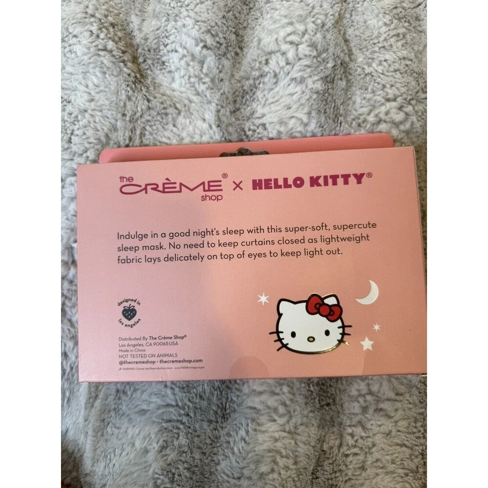 crème shop hello kitty starry night silky sleep mask limited edition